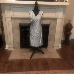 Cache Silver Party Dress
